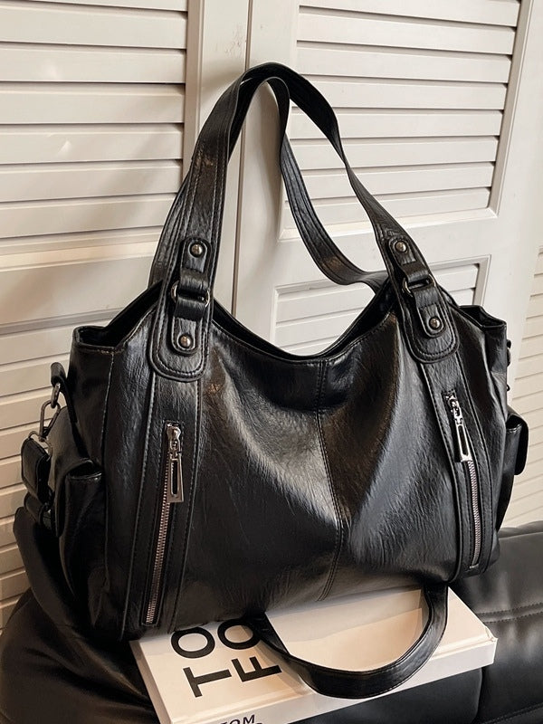 BOLSO TOTE GRANDE CON CREMALLERA