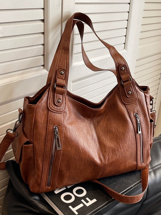 BOLSO TOTE GRANDE CON CREMALLERA
