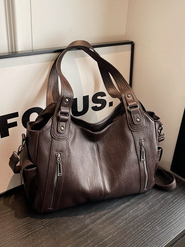 BOLSO TOTE GRANDE CON CREMALLERA