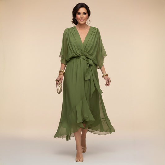 Monica™ - Vestido con Escote en V
