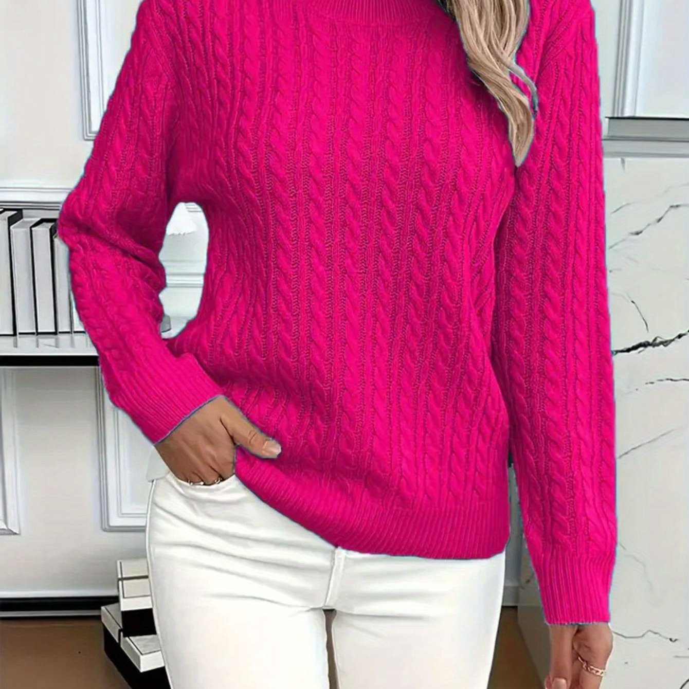 Carmen | Jersey de punto trenzado