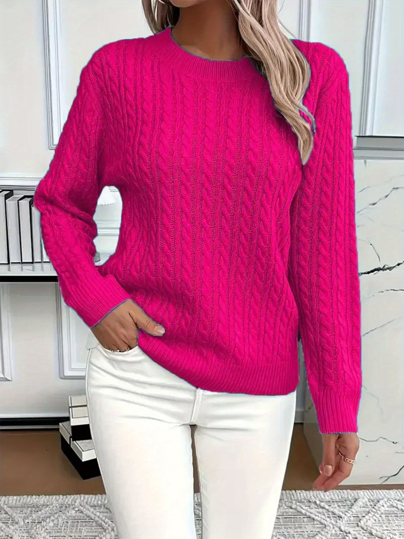 Carmen | Jersey de punto trenzado