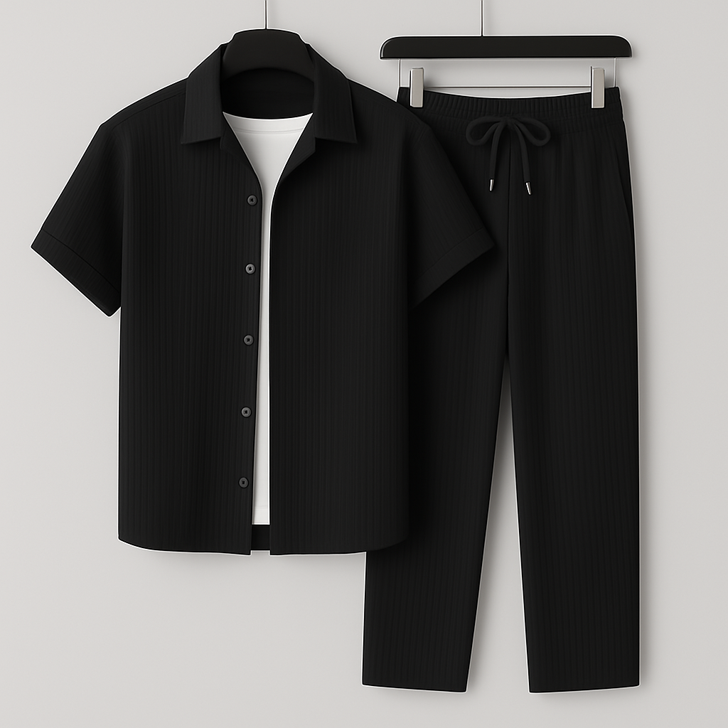 Rafael | Conjunto de lino de estilo desenfadado
