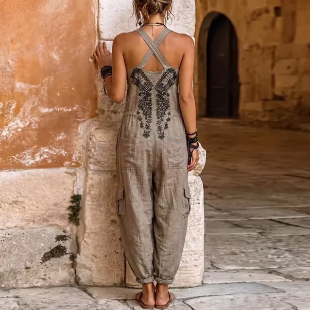 María Del Carmen | Mono bohemio bordado