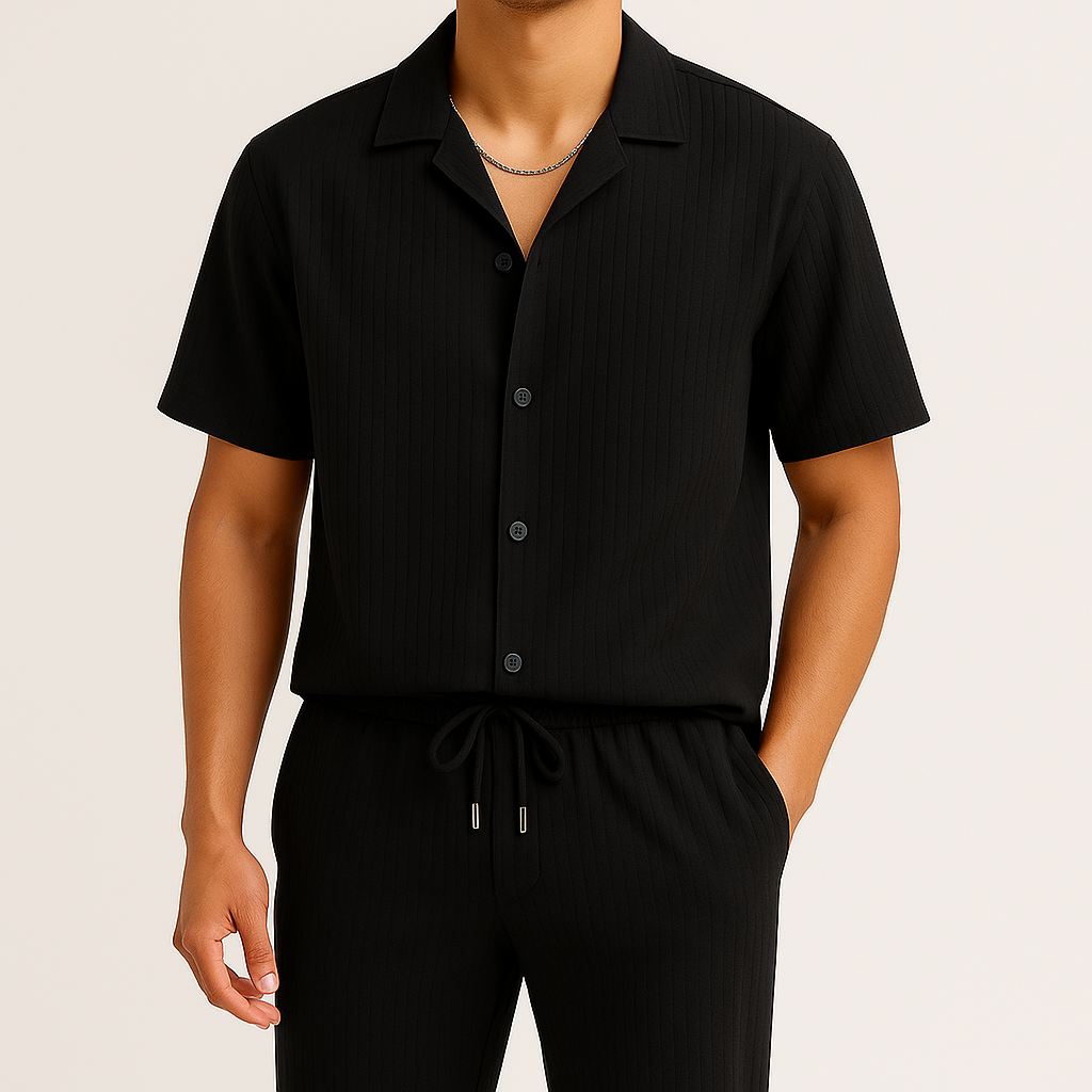 Rafael | Conjunto de lino de estilo desenfadado