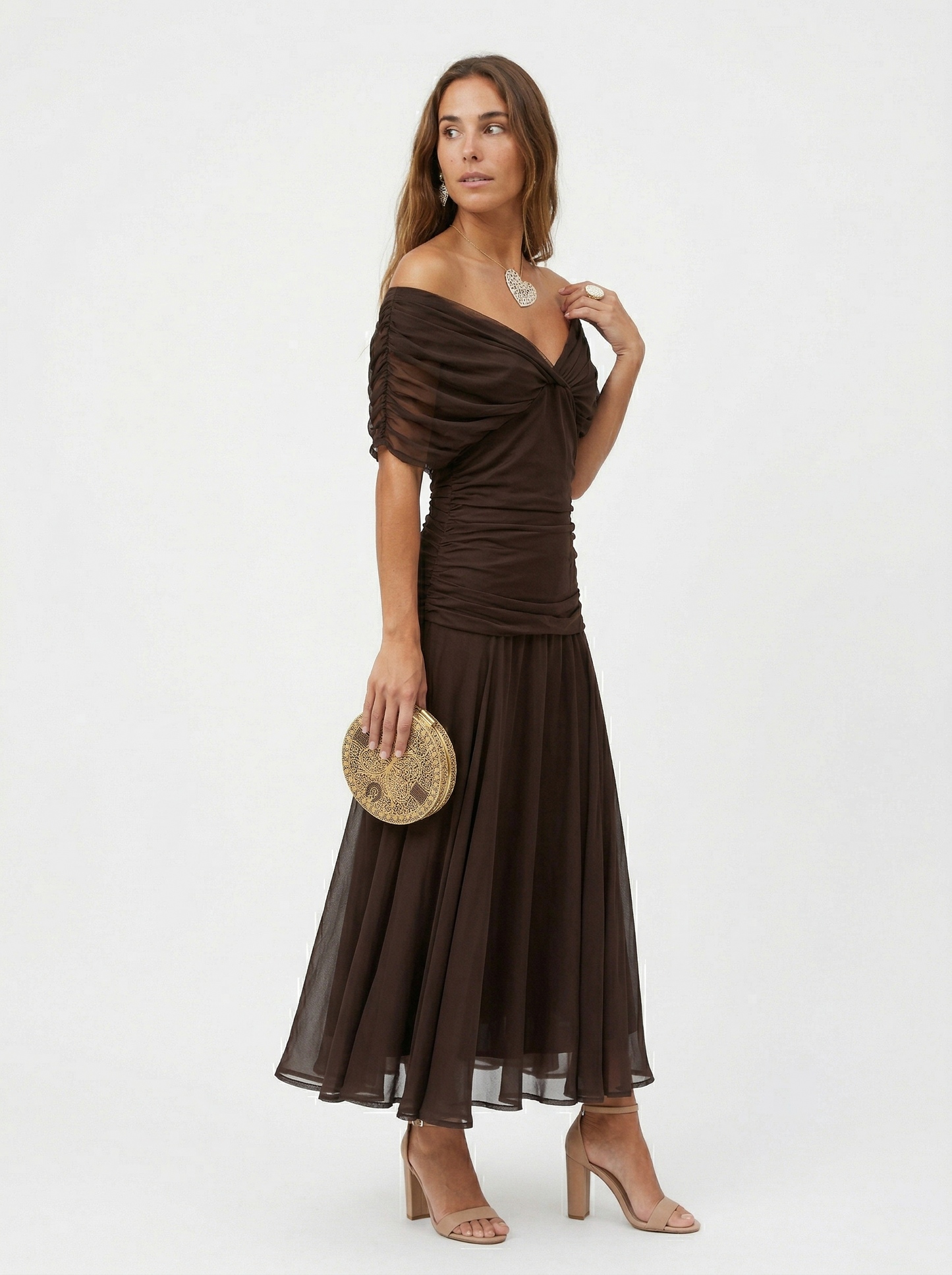 Nora | Vestido largo con cuello en v
