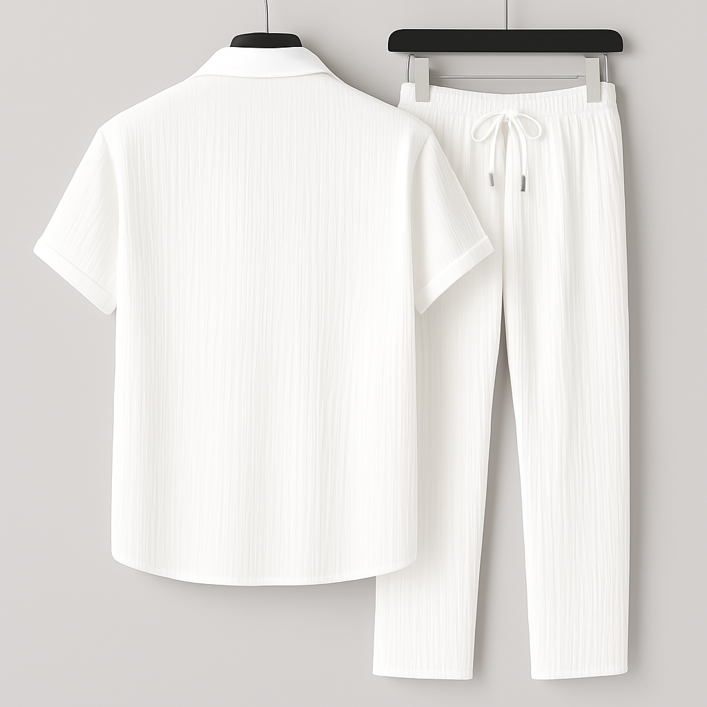 Rafael | Conjunto de lino de estilo desenfadado