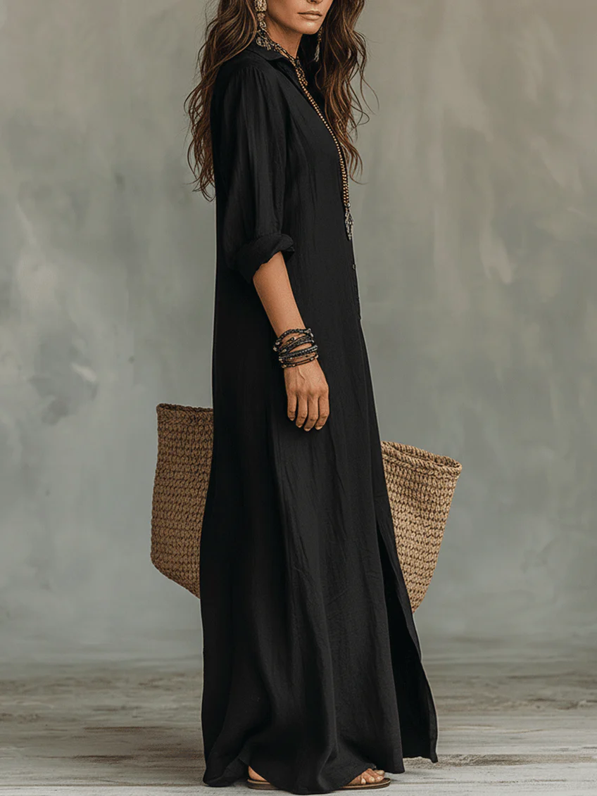 Emilia | Vestido largo cómodo, con una silueta favorecedora y versátil para el día a día