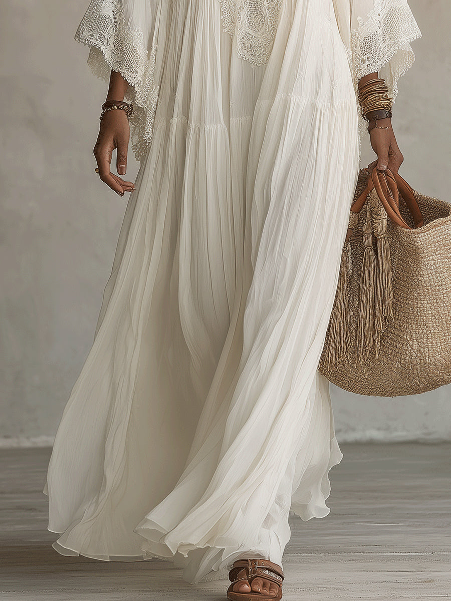 BLANCA | VESTIDO LARGO BOHO