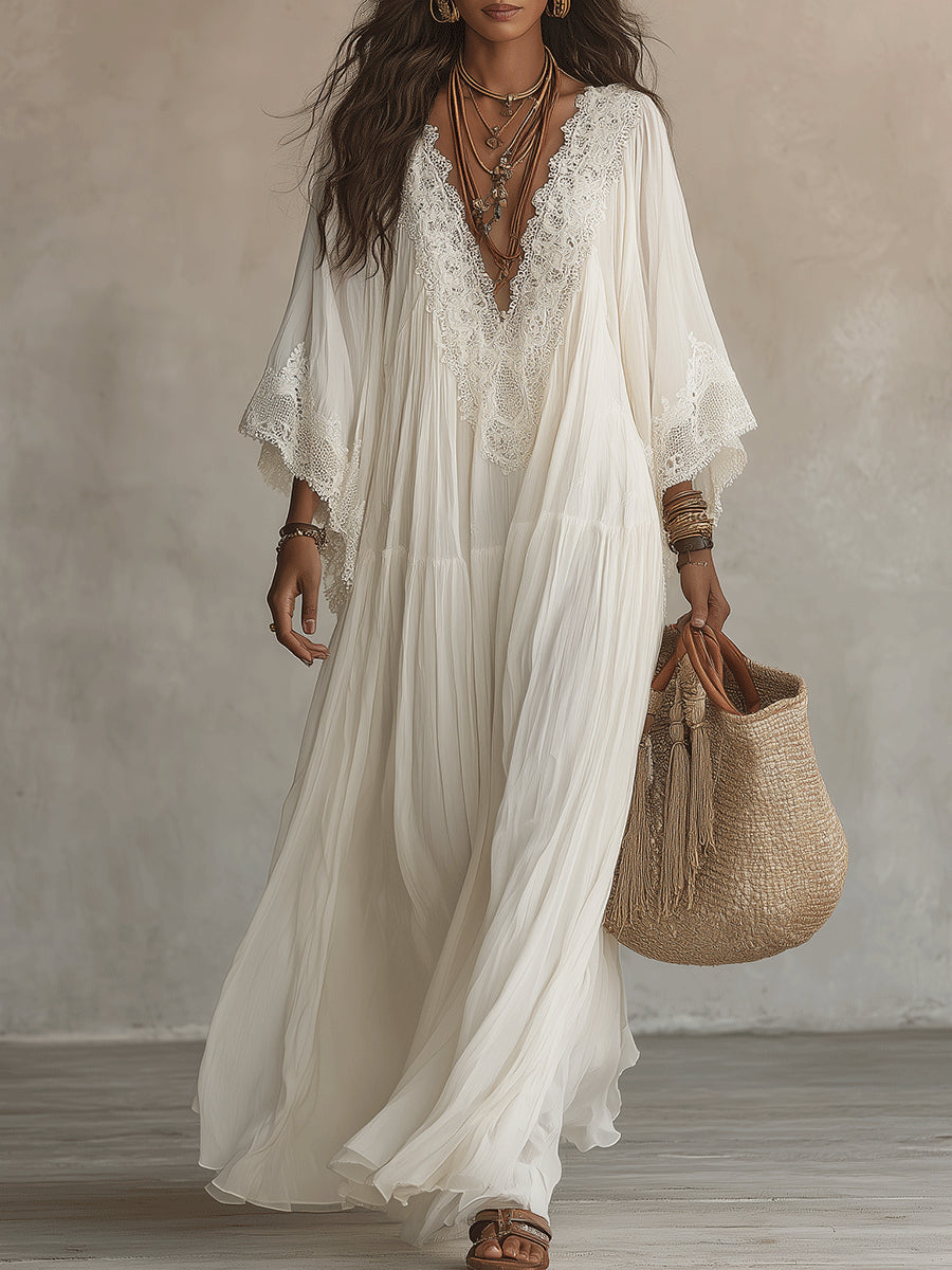 BLANCA | VESTIDO LARGO BOHO