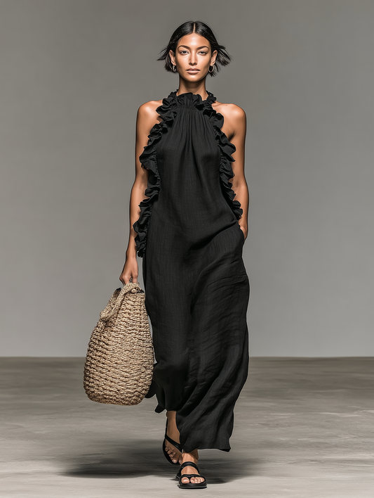 Gladys™ - Vestido Largo con Bolsillos