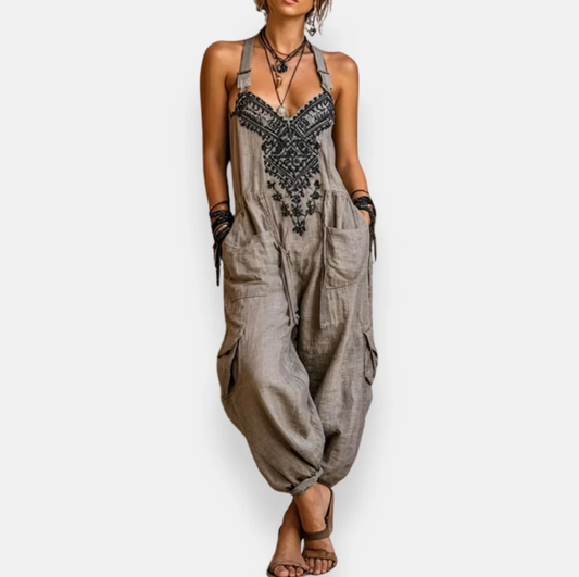 María Del Carmen | Mono bohemio bordado